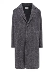 Однобортное пальто Alpha Studio, серый