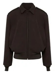 Бомбер на молнии Mm6 Maison Margiela, коричневый