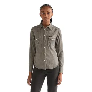 Рубашка с длинным рукавом Wrangler Western, серый