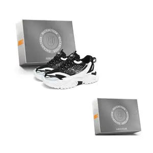 HACKBUTEER Мужские низкие массивные кроссовки Black в коробке, цвет Black (Box)