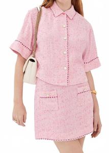 Топ на пуговицах Khloe в ягодном цвете Simkhai, Berry