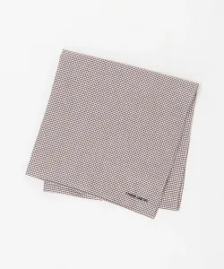 Хлопковый клетчатый платок United Arrows, цвет Dk Brown