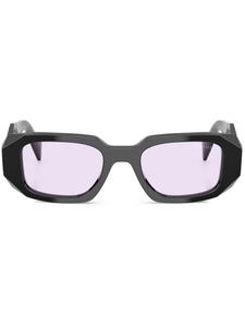 Солнцезащитные очки в прямоугольной оправе Prada Eyewear, черный