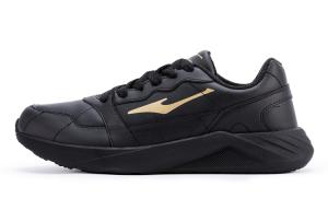 Низкие кроссовки для бега мужские черные золотые Erke, Jet Black/King Gold