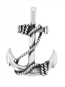 Adeliás Мужской кулон из нержавеющей стали серебристого цвета