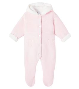 Детский комбинезон из хлопка, шерсти и кашемира Tartine et Chocolat, Rose Pale