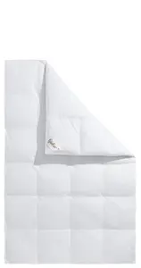 Перьевое одеяло fjödur "Финн", очень теплое, наполнитель 70% перо, 30% пух, чехол 100% хлопок, (1 шт.) 200х200 см, белый