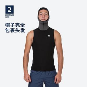 Гидрокостюм Decathlon женский утепленный жилет топ мужской сплит-экипировка теплый SUBEA черный с капюшоном XXL-2612089