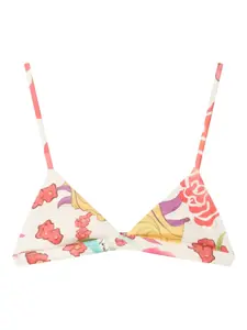 Треугольный бикини-топ с цветочным принтом Donde Esteban, мультиколор