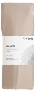Простыня Homla DANIELLE, бежевый - 90 х 1 см