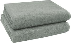 Банное полотенце набор из 2 шт  Zollner, светло-серый