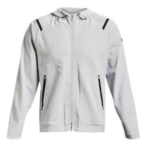 Куртка unstoppable hooded jacket 'light grey' Under Armour, серый