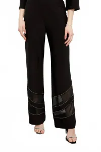 Классические брюки черного цвета, украшенные драгоценными камнями Frank Lyman