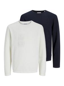 Свитер George темно-синего/кремового цвета Jack & Jones