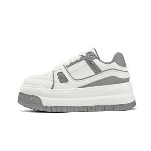 Износостойкие, легкие, низкие, увеличивающие рост, женские серые кроссовки La Chapelle, Gray