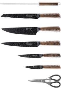 Кухонные ножи, элитный набор ножей на вращающейся подставке, 8 шт EDENBERG