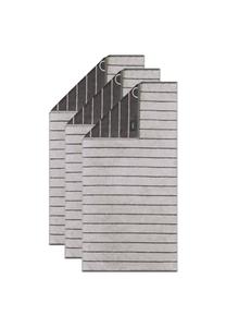 Полотенце Cawö Balance с полосками, 3 штуки, 50x100 см, платиновый