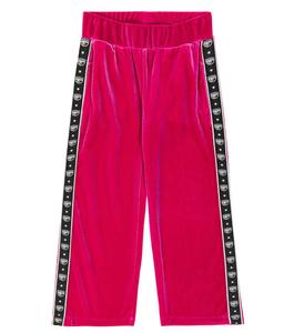 Бархатные брюки из коллаборации с Chiara Ferragni Monnalisa, розовый