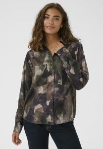 Блуза Culture Button-down blouse, Camouflage/Mottled Dark Brown