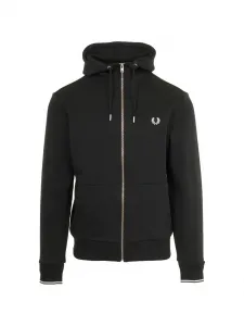 Худи на молнии Fred Perry, черный