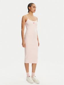 Летнее платье облегающего кроя Script DW0DW20330 Tommy Jeans, розовый