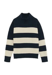 Вязаный свитер с воротником-стойкой для детей S.Oliver, синий