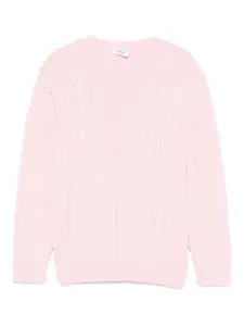 Свитер с косичками Siola, розовый