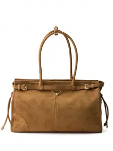 Большая сумка-тоут Bonnie Prada, коричневый