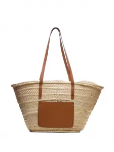 Соломенная сумка-тоут Poche Paris, нейтральный