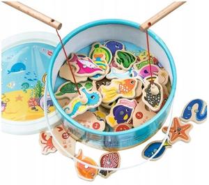 Игра Рыбалка Магнит-Паззл 2 Деревянные Удочки Inna marka