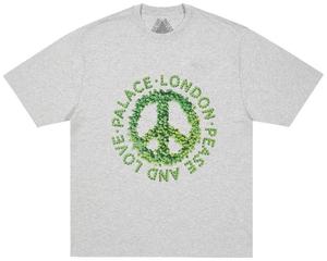 Футболка Palace Pease And Love, серый