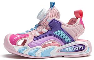 Детские сандалии с защитой от скольжения, износостойкие, быстросохнущие, поддерживающие, легкие SNOOPY, розовый/фиолетовый