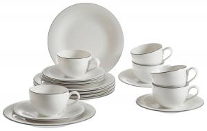Кофейный набор grey lines 18 предметов Villeroy & Boch, серый/белый