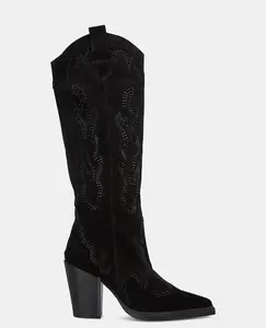 Женские кожаные ботинки в стиле ковбой Alma en Pena, черный