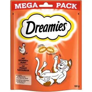 Лакомства для кошек с говядиной в хрустящей оболочке Dreamies Mega Pack, 180 г