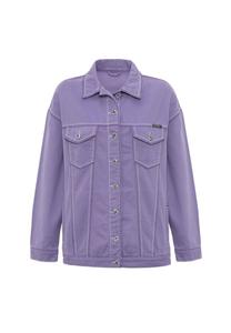Джинсовая куртка в современном образе CIPO & BAXX, цвет Lilac