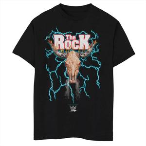 Футболка WWE The Rock Skull Of Bison для мальчиков 8–20 лет Licensed Character