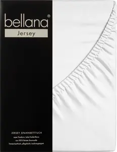 Простыня Bellana Jersey на резинке 90-100 x 200 см белая 120 г/м², 100% хлопок Traumschloss