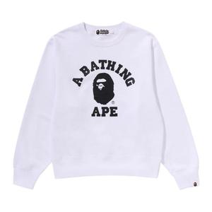 Толстовка BAPE College Crewneck Sweatshirt, Black