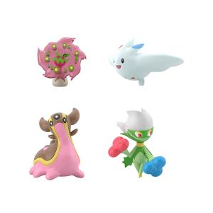 Фигурка Pokémon SCALE WORLD BANDAI, розовыйlore+sea rabbit+flower rock monster+pokeballs