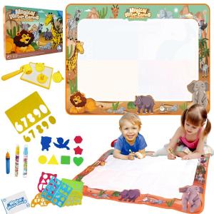 Набор ковриков для воды Safari с валиком, штампами, маркерами, трафаретами и трафаретами Inna marka