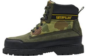 Ботинки для активного отдыха унисекс камуфляж черный зеленый Cat