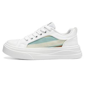 CAMOSI Легкие и дышащие мужские скейтерские кеды лоу-топ белые, цвет White
