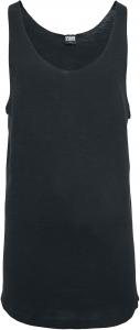 Майка-топ Urban Classics Long Shaped Open Edge Loose Tank, черный
