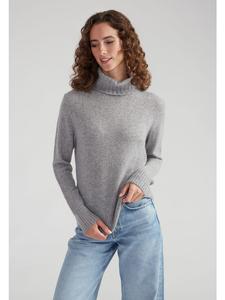 Style Republic Обычный свитер с высоким воротником, светло-серый меланж