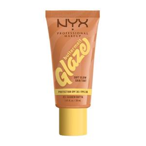 Мягкая тональная основа Buttermelt glaze spf 30 NYX Professional Makeup, цвет cashew butta, 30 мл