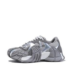 Кроссовки женские толстые низкие Bellalily, серебряный