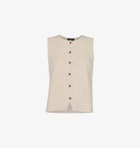 Топ без рукавов Lucy из хлопковой смеси Whistles, коричневый