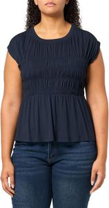 Женский спортивный топ Tommy Hilfiger с присборенным лифом и короткими рукавами, Sky Captain
