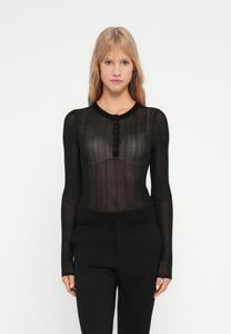 Джемпер GAP HENLEY, Black